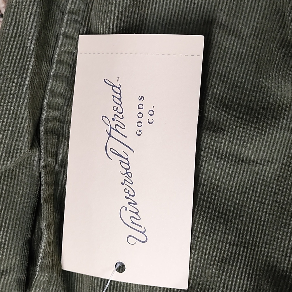 Universal Thread | Women's Green Ribbed Cotton St… - image 4